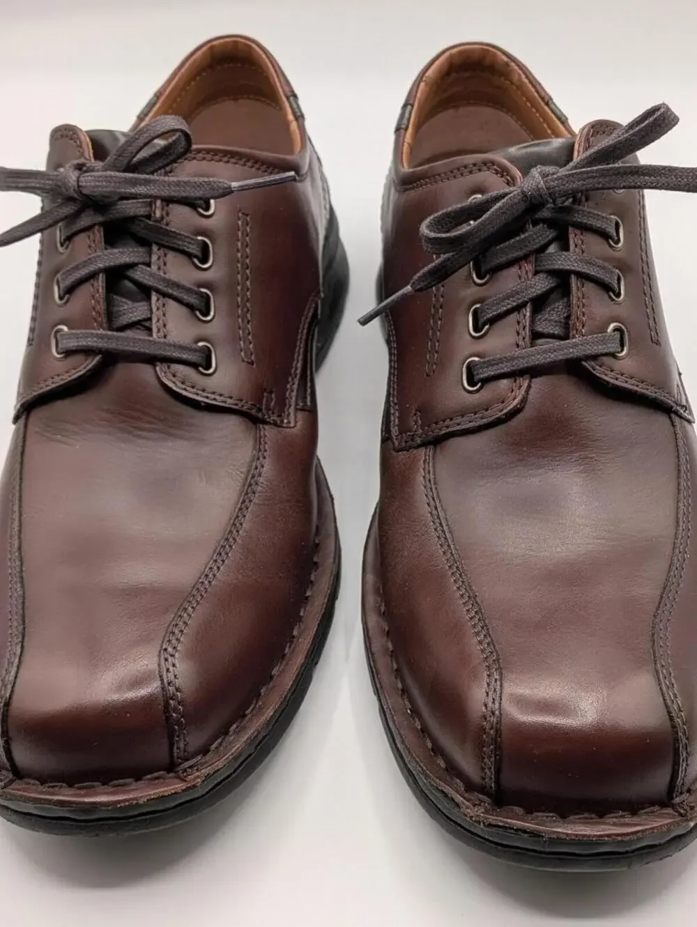 Bostonian Size 11M Chestnut Leather Narrate Walk Oxford Lace Up Dress Shoes